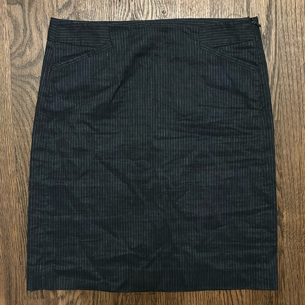 Theory pinstripe mini skirt 00